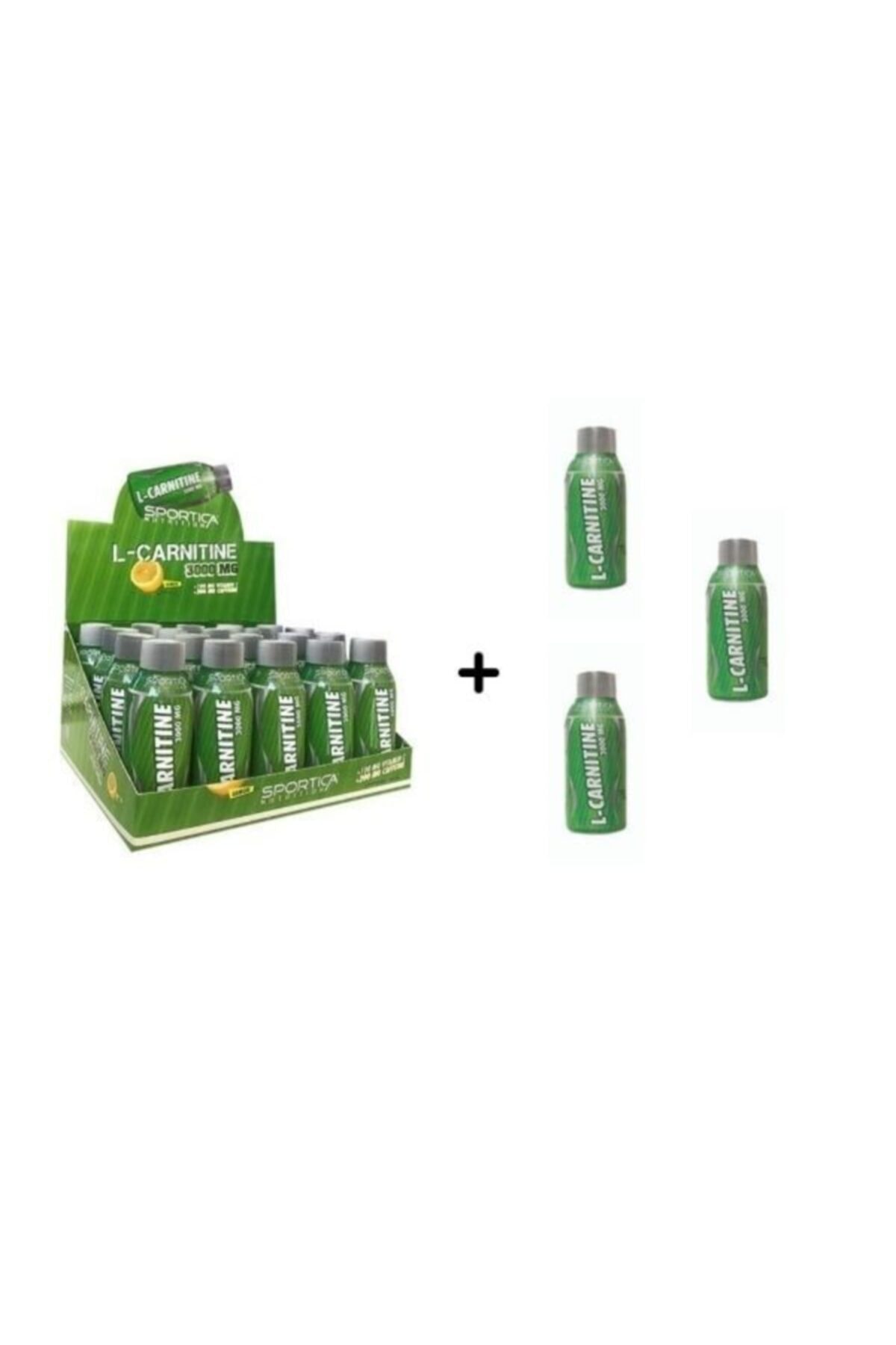 Sportica Nutrition L-carmitine 20 Ampül + 3 Adet Tekli Ampül