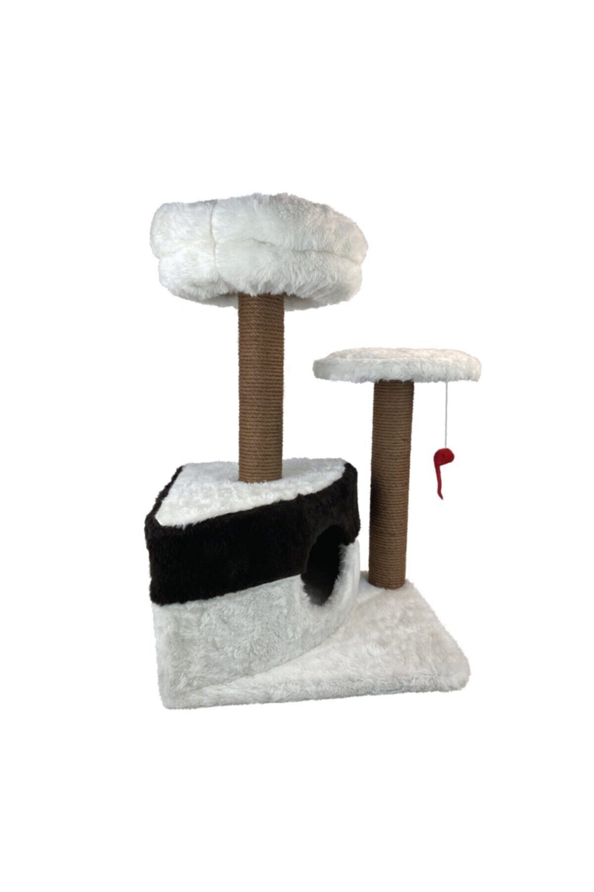 odunconcept Kedi Tırmalama Evi Ve Oyun Platformu - Peluş - Kuytu