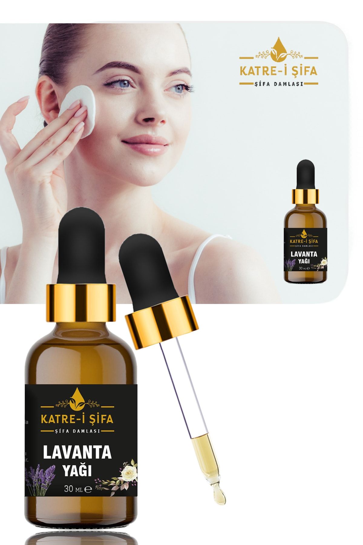 Katrei Şifa Leke Giderici Aydınlatıcı Doğal Tonik Lavanta Yağı 30 ml