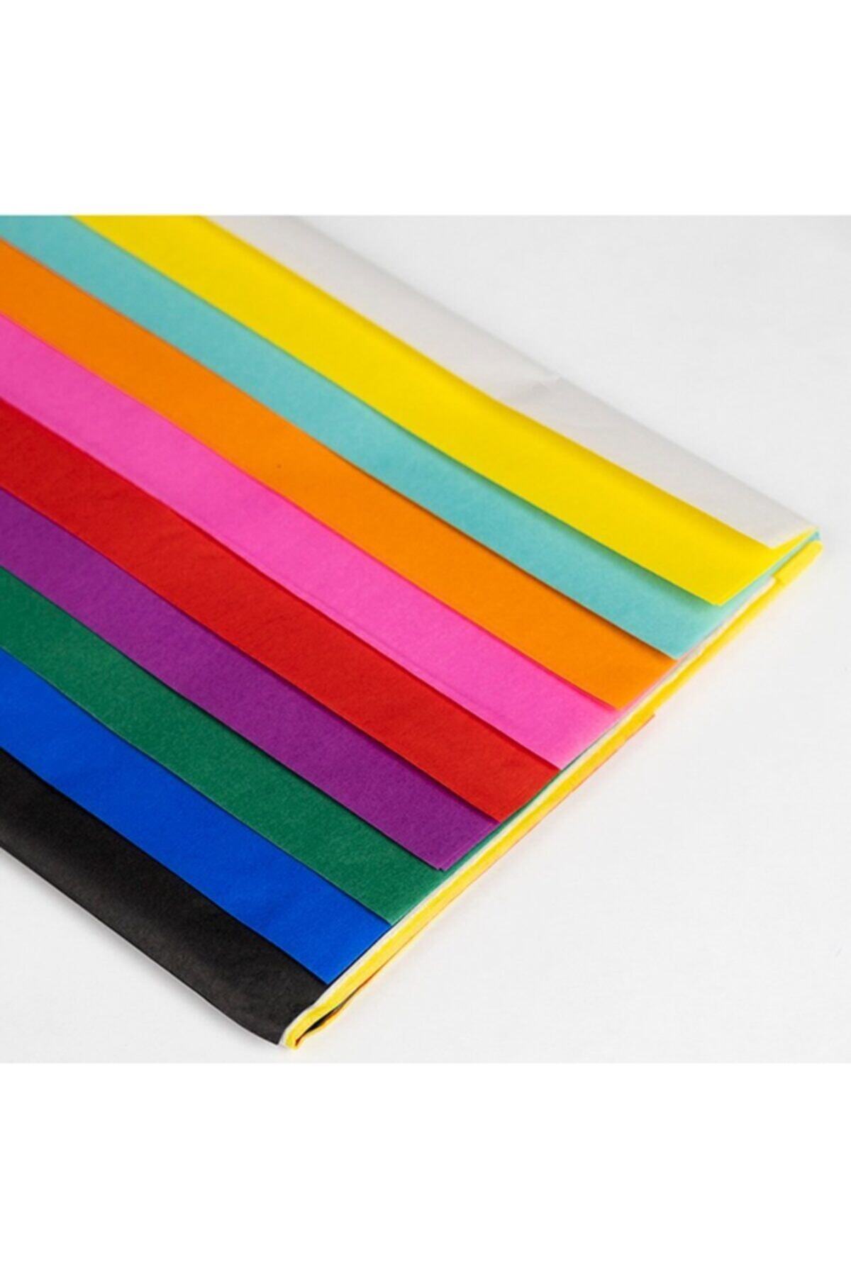 roco paper Pelur Renkli Kağıt Karışık 50*70 Cm - 20 Adet