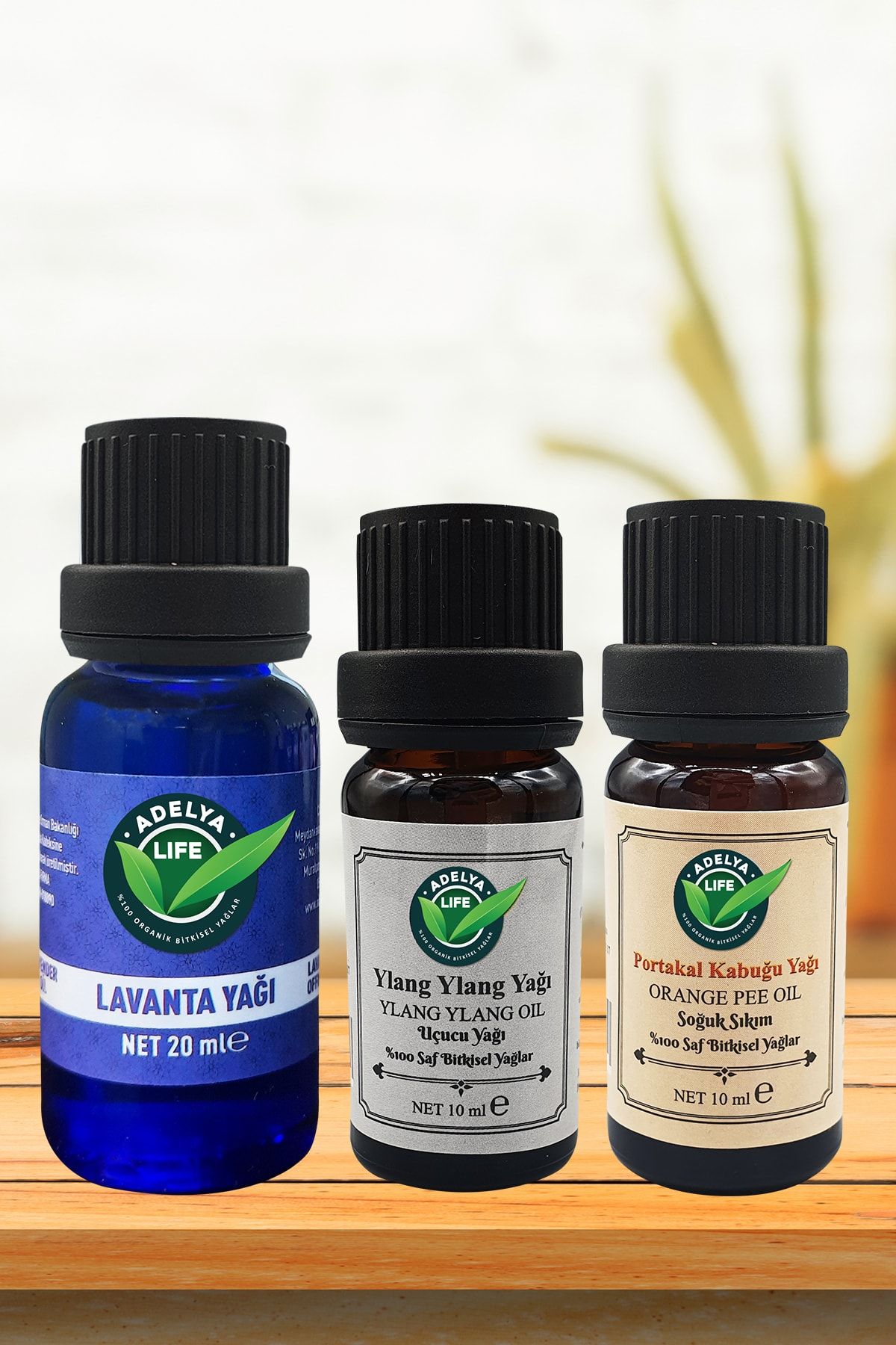 Adelya Life %100 Saf Ylang Ylang+lavanta+portakal Yağ Kötü Düşünce Engelleyici Set