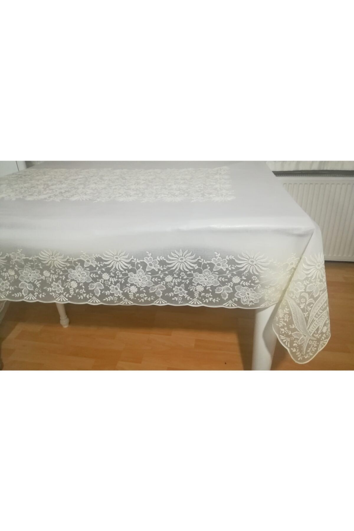 efemhome kumas gorunumlu dantelli pvc musamba masa ortusu 12 kisilik 150x230 fiyati yorumlari trendyol