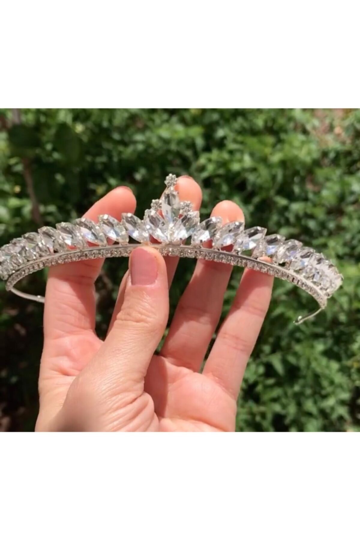 Asos Luxury Accessories Gelin Tacı Kristal Işlemeli Saç Aksesuarı