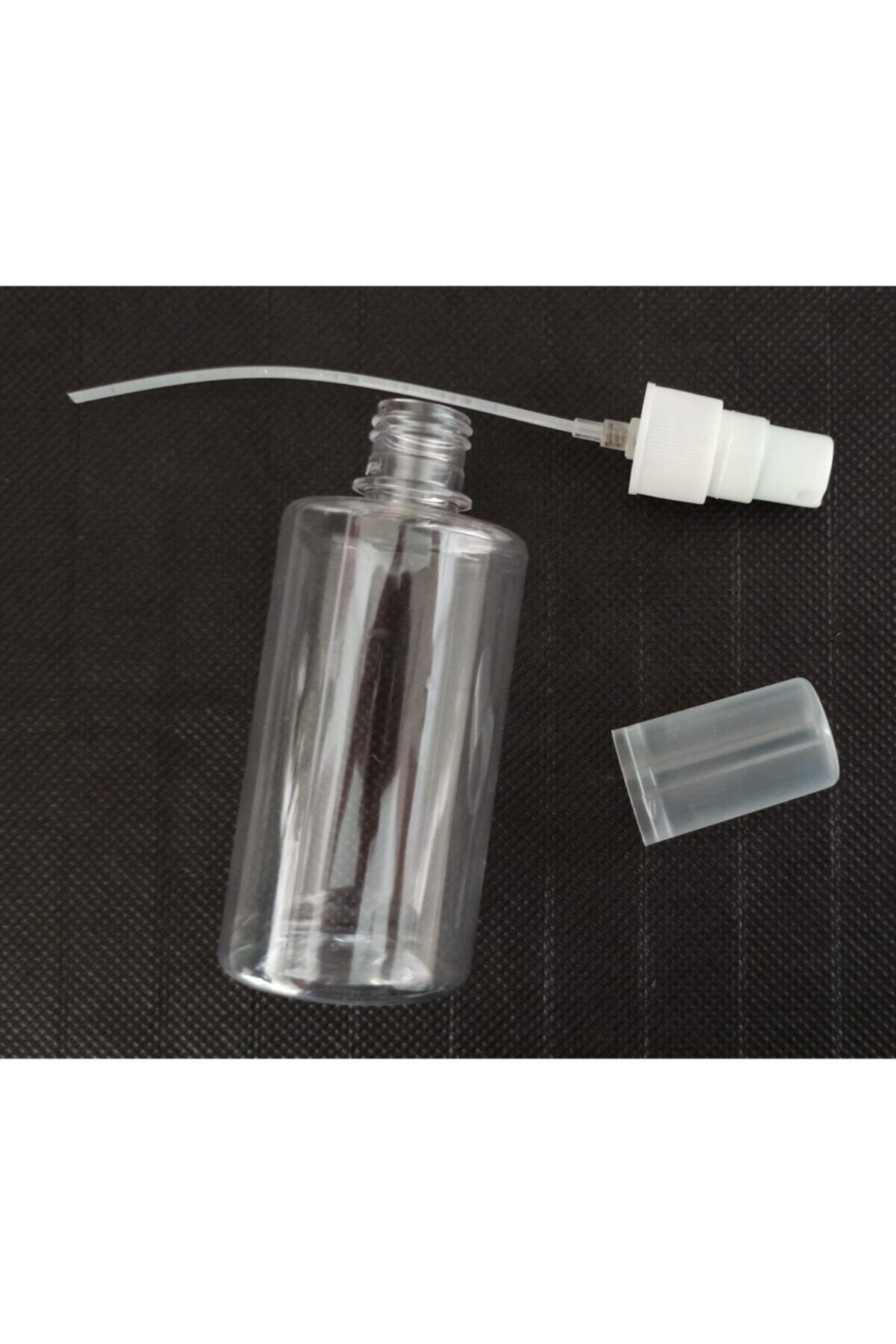 demethome 25 Adet 100 ml Boş Şişe Sprey Başlıklı Kolonya Parfüm Dezenfektan Şişesi