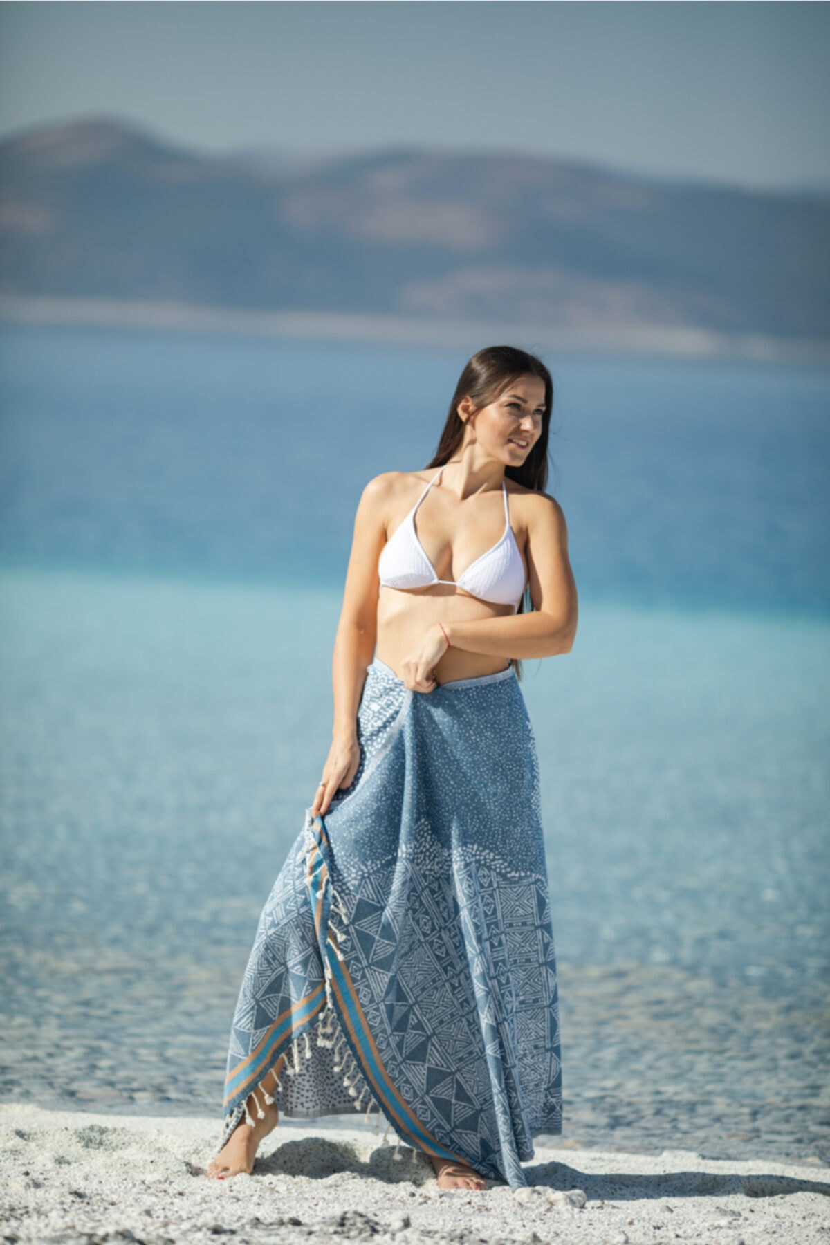 CHAPUTS Unisex Lacivert Oleria Peştemal