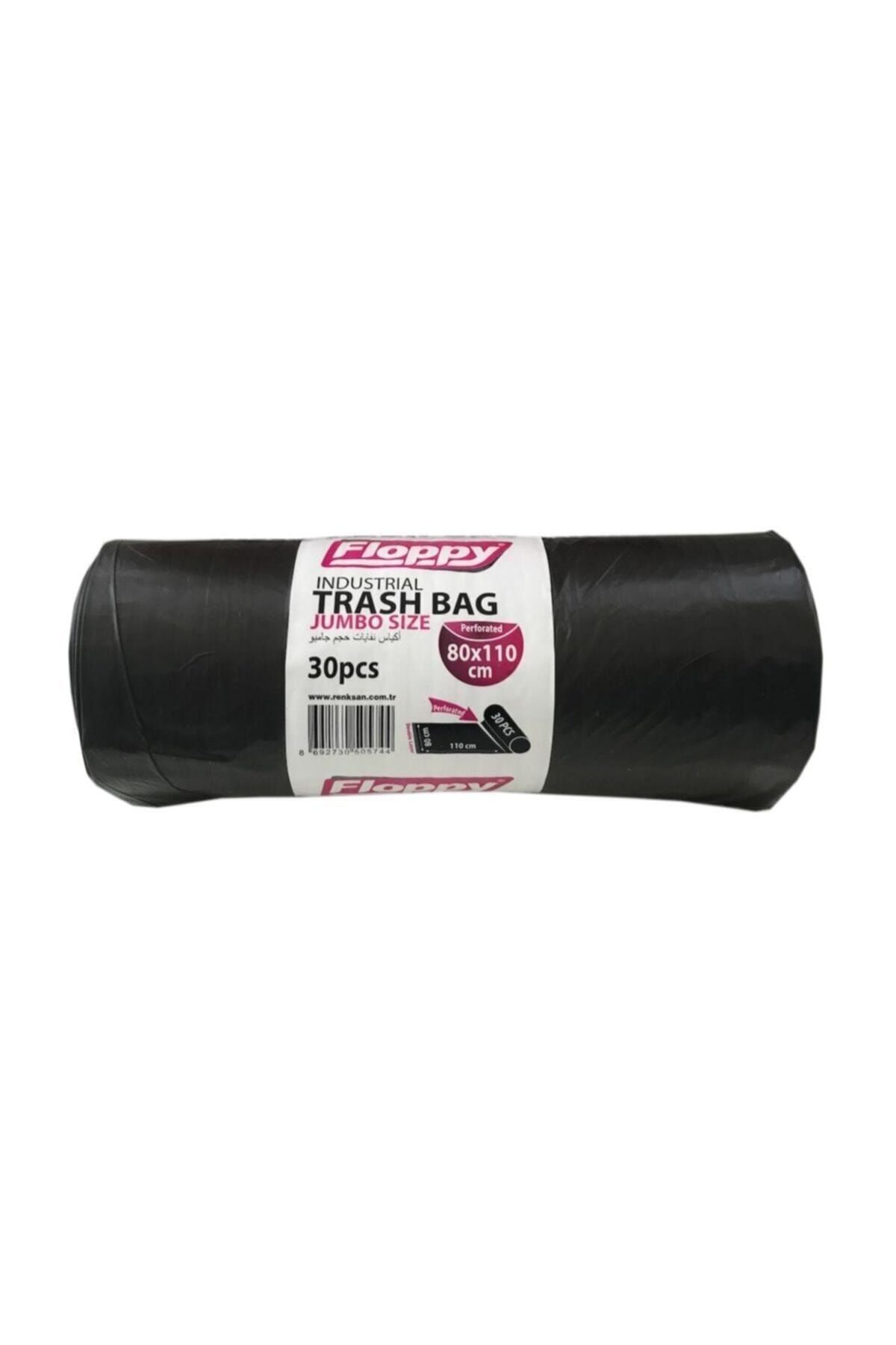 Floopy Floppy Endüstriyel Jumbo Çöp Torbası Poşeti 80x110cm 30lu (1 Adet)