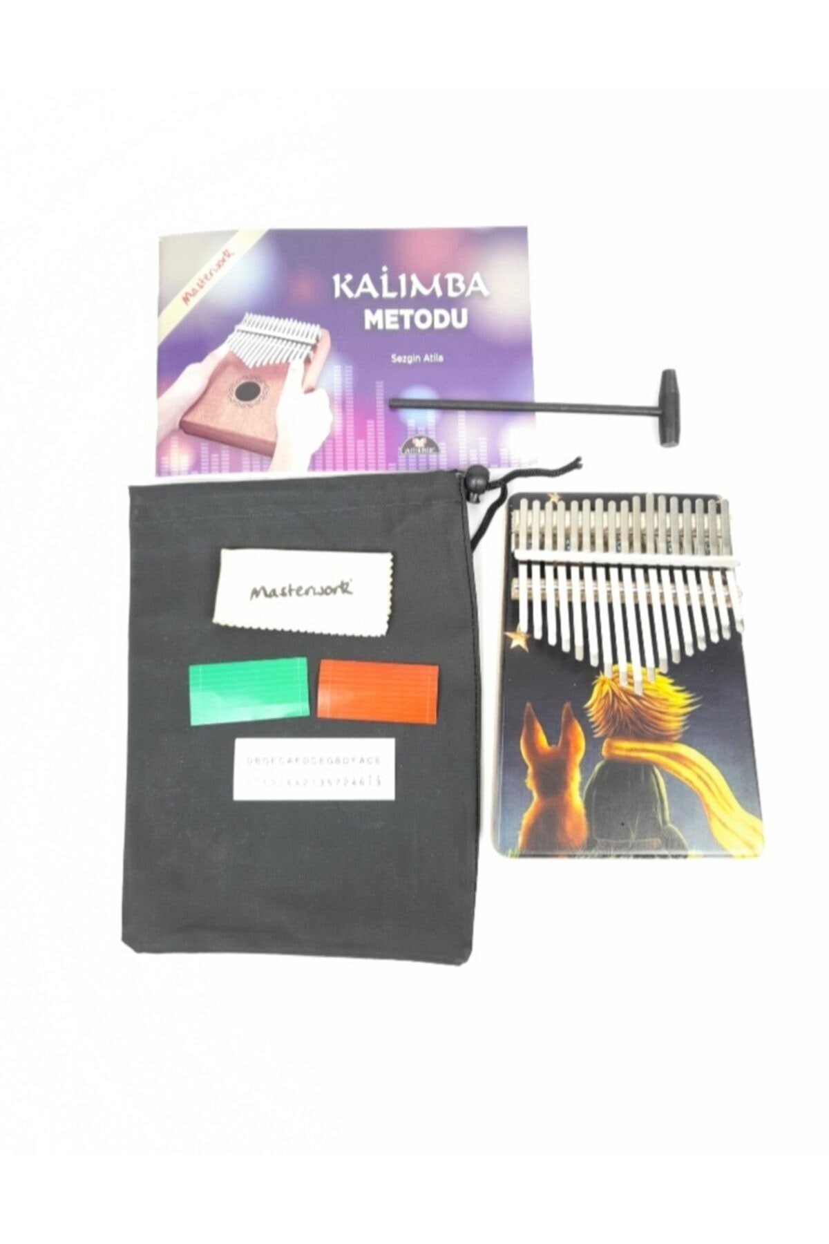 MASTERWORK Ladın Uv Baskı Küçük Prens 17 Ses Kalımba