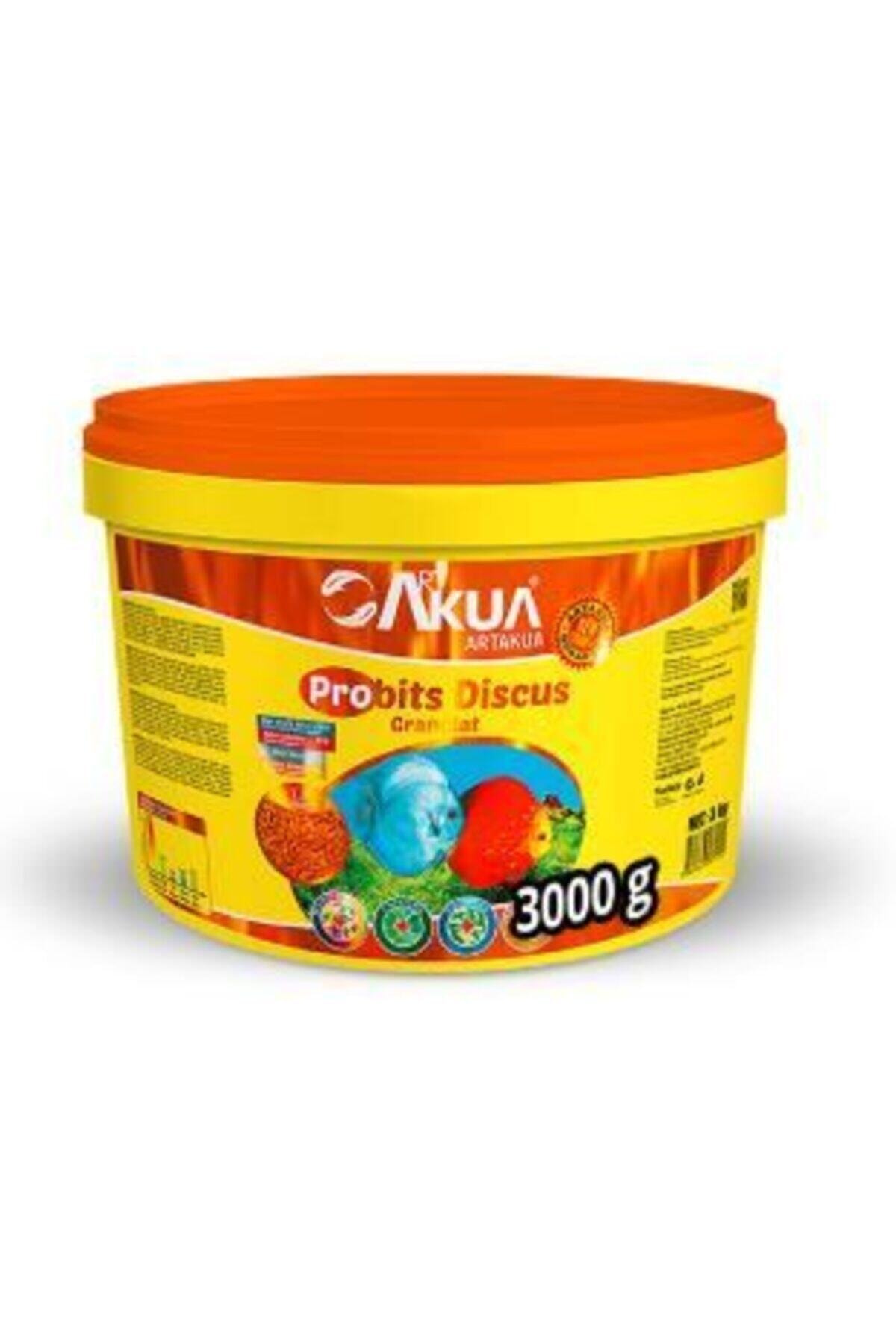 Artakua Probits Discus Granulat Balık Yemi 3 Kg. 1,7 Mm Granül