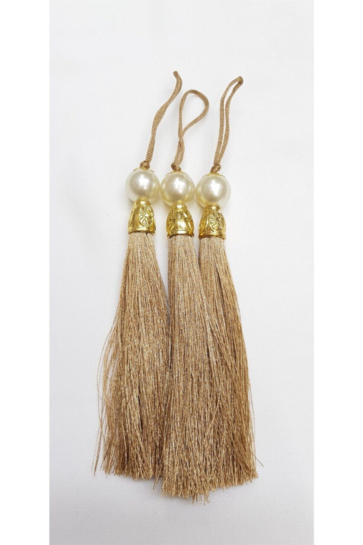 Hobigram Vizon Boncuklu Püskül 12 cm 1 Adet-tps-1089