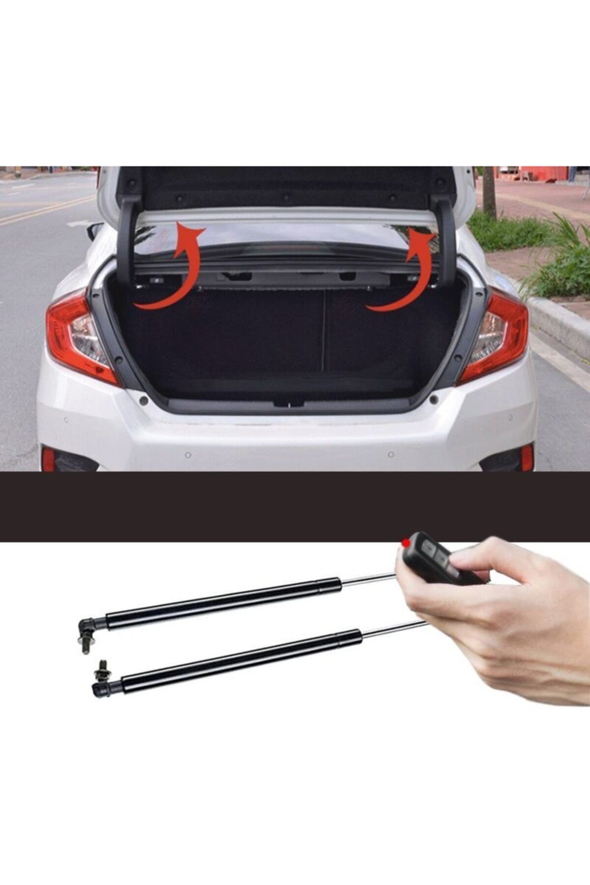 sntgarage honda civic fc5 bagaj amortisoru yuksek spoiler olan araclar icin fiyati yorumlari trendyol