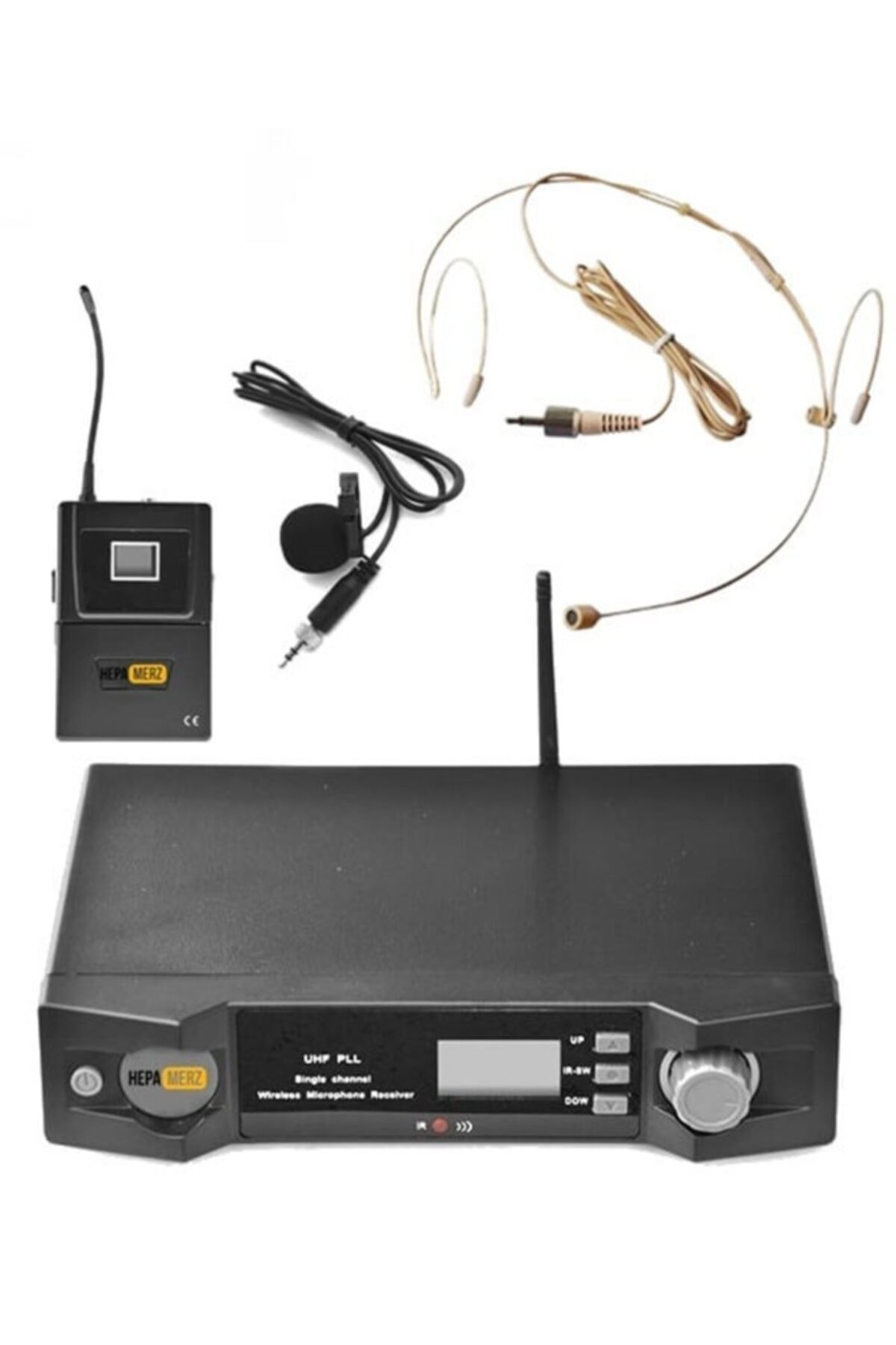 HepaMerz Hepa Merz Hm-8001h Dijital Uhf Kablosuz Headset Kafa Mikrofonu