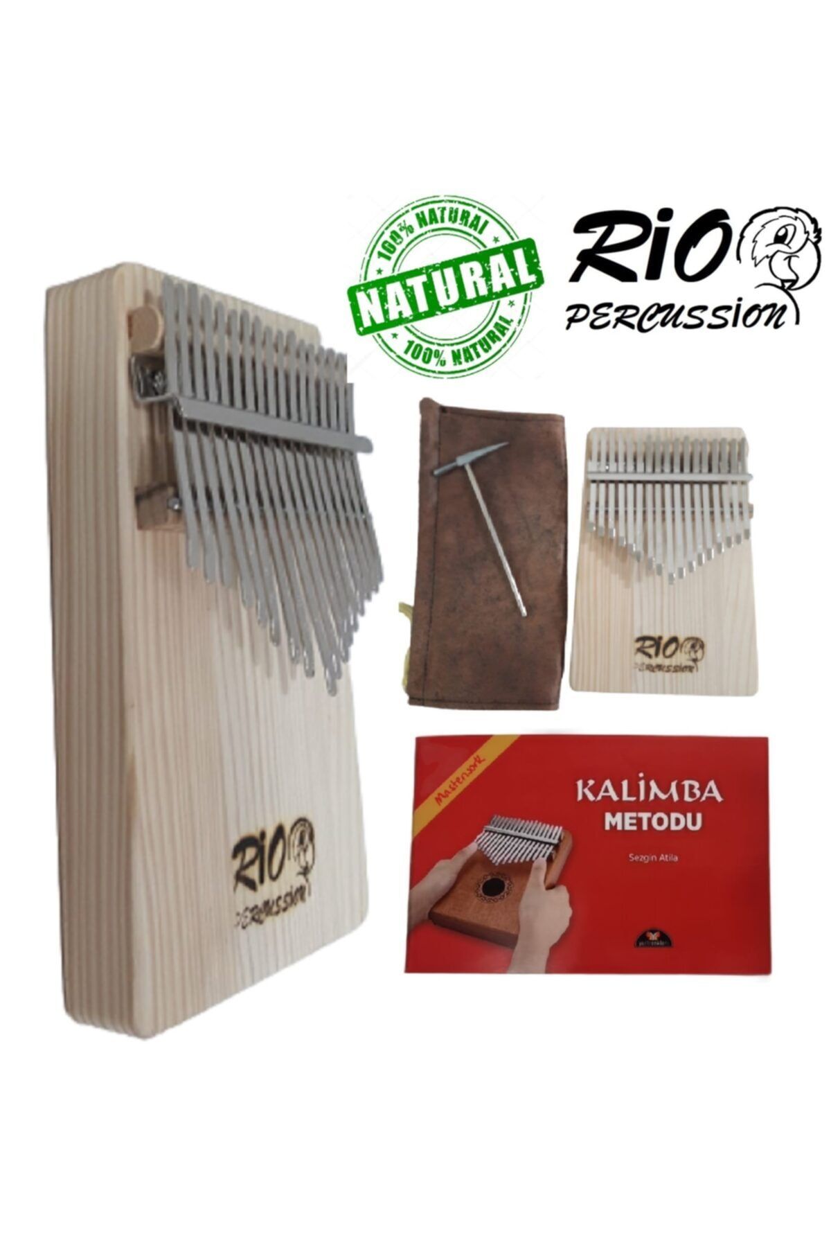 Rio Naturel 17 Tuş Kalimba Ve Kalimba Metodu