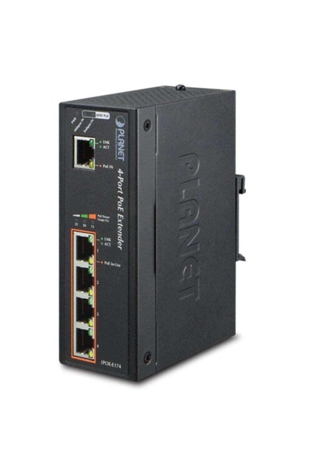 Planet 1-port Ultra Poe To 4-port 802.3af/at Gigabit Poe Extender