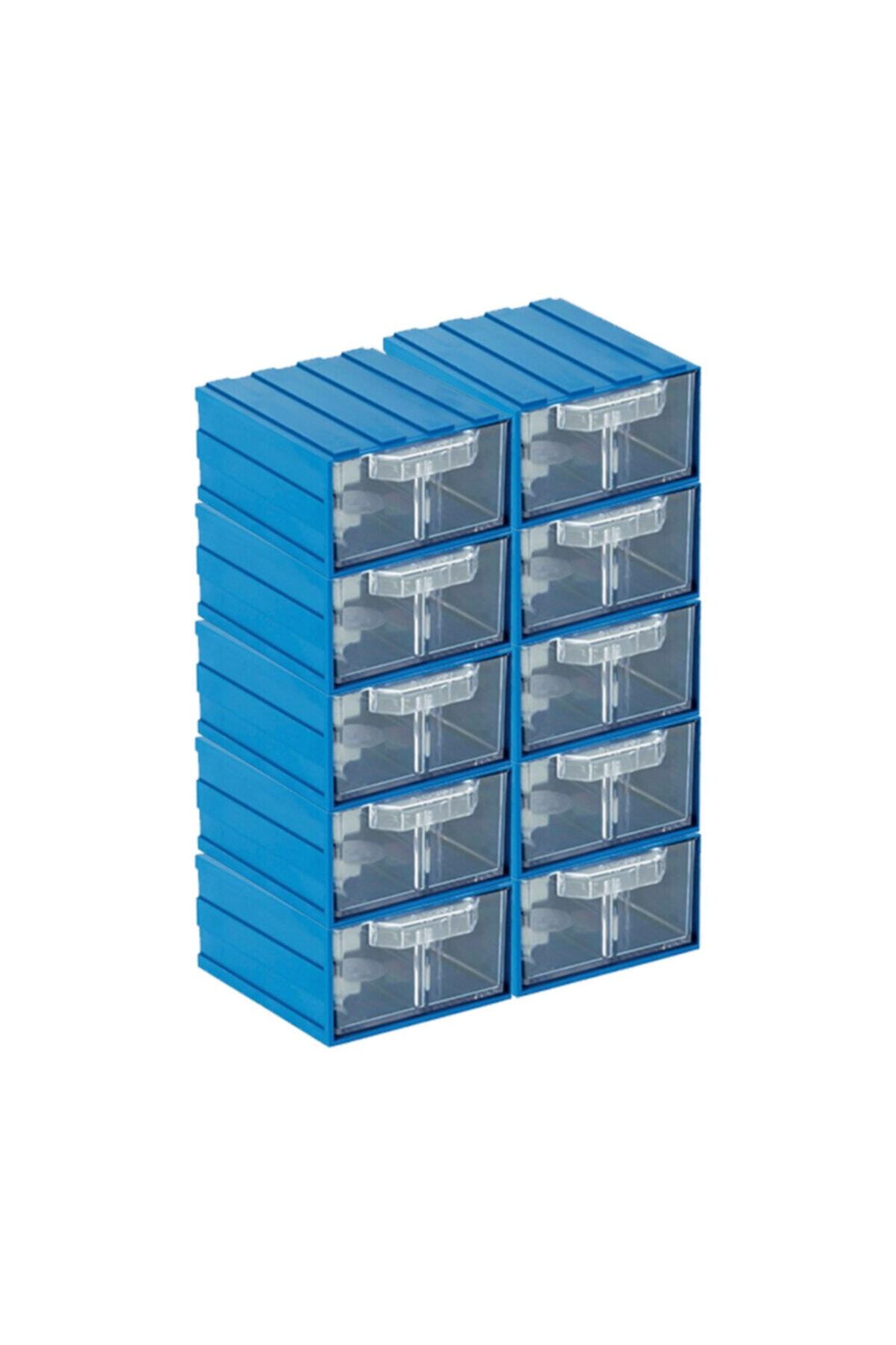 Sembol 302 Plastik Çekmeceli Kutu 106x121x60mm (10 Adet)