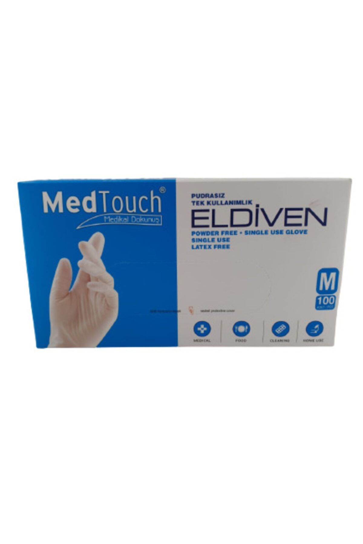Medtouch Pudrasız Tek Kullanımlık Eldiven Medium