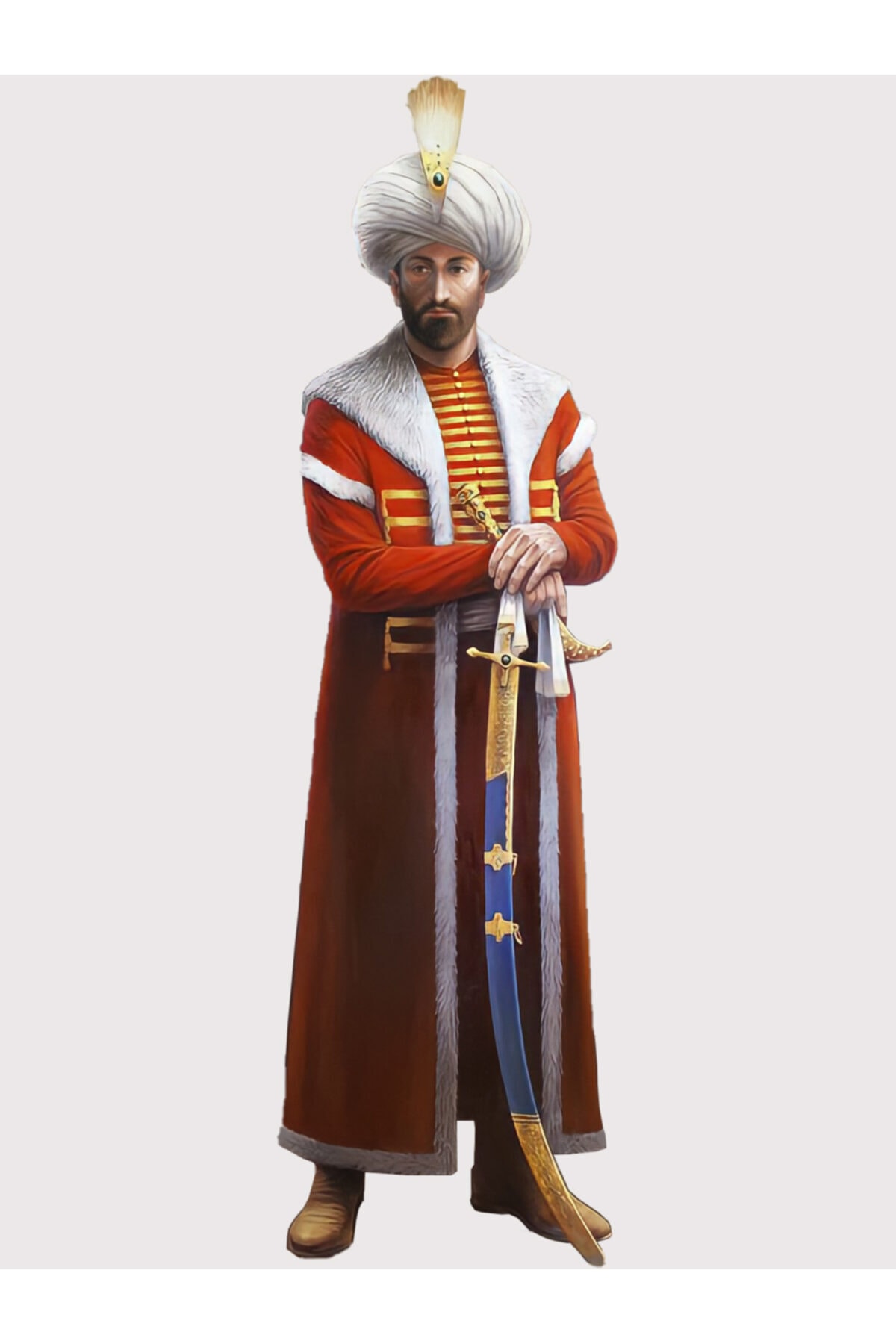 Dakik Maket Adam Fatih Sultan Mehmet Maketi Tam Boy 170cm