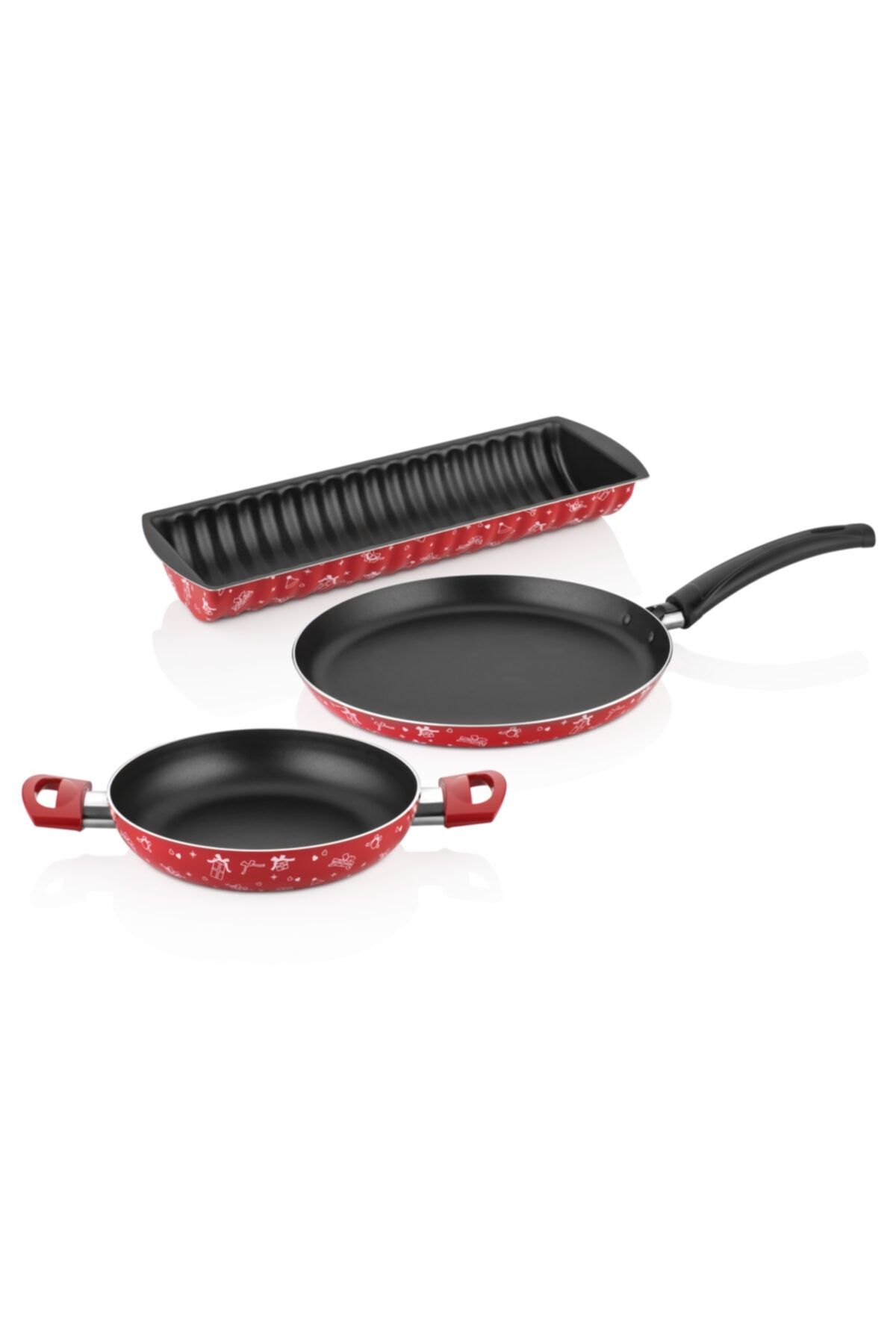 papilla lotus 25 cm krep tava 20 cm yumurta sahani baton kek kalibi 3 lu set fiyati yorumlari trendyol