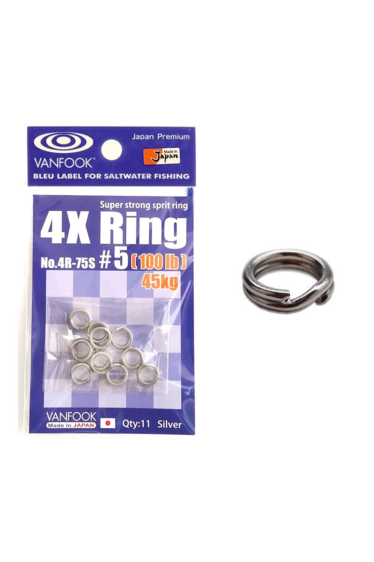 VANFOOK 4r75s Split Ring Halka 5 45 kg 100lb