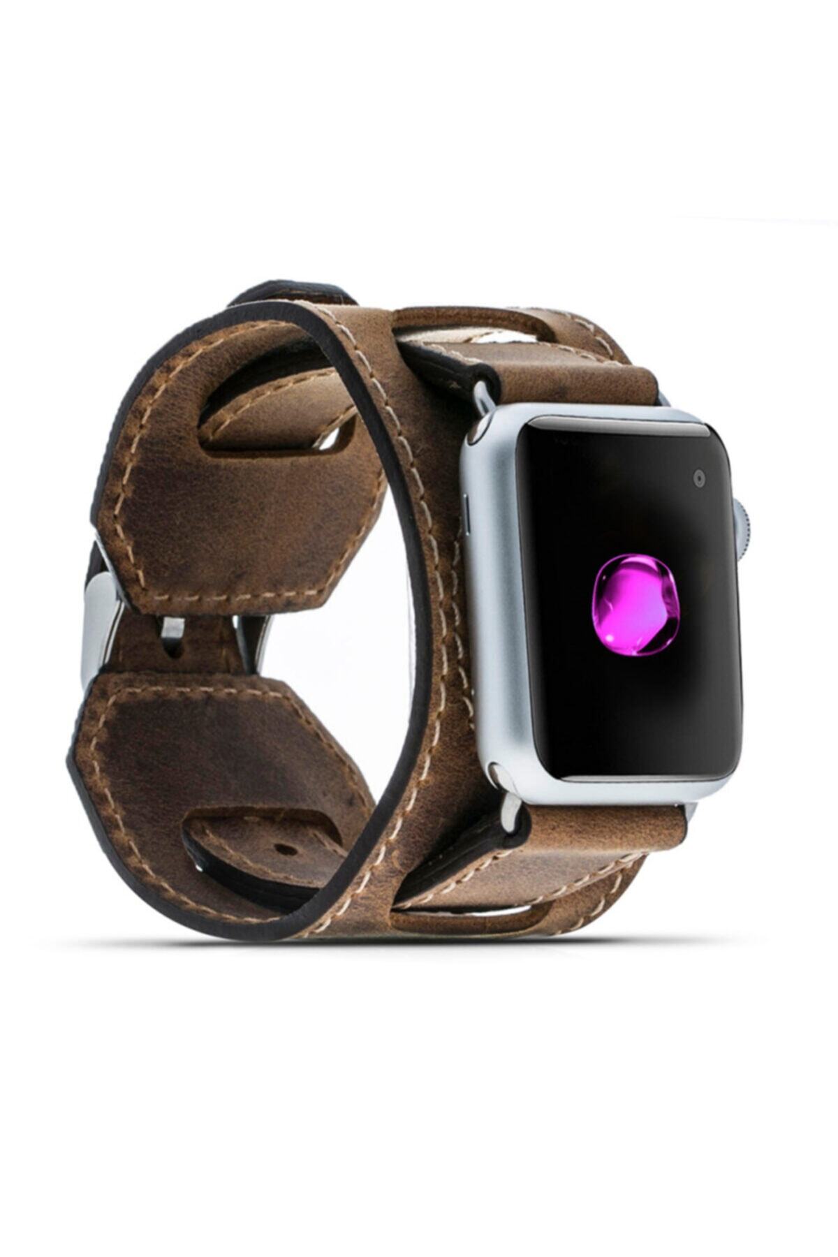 Bouletta Apple Watch Uyumlu Deri Kordon 42-44mm Cuff G2