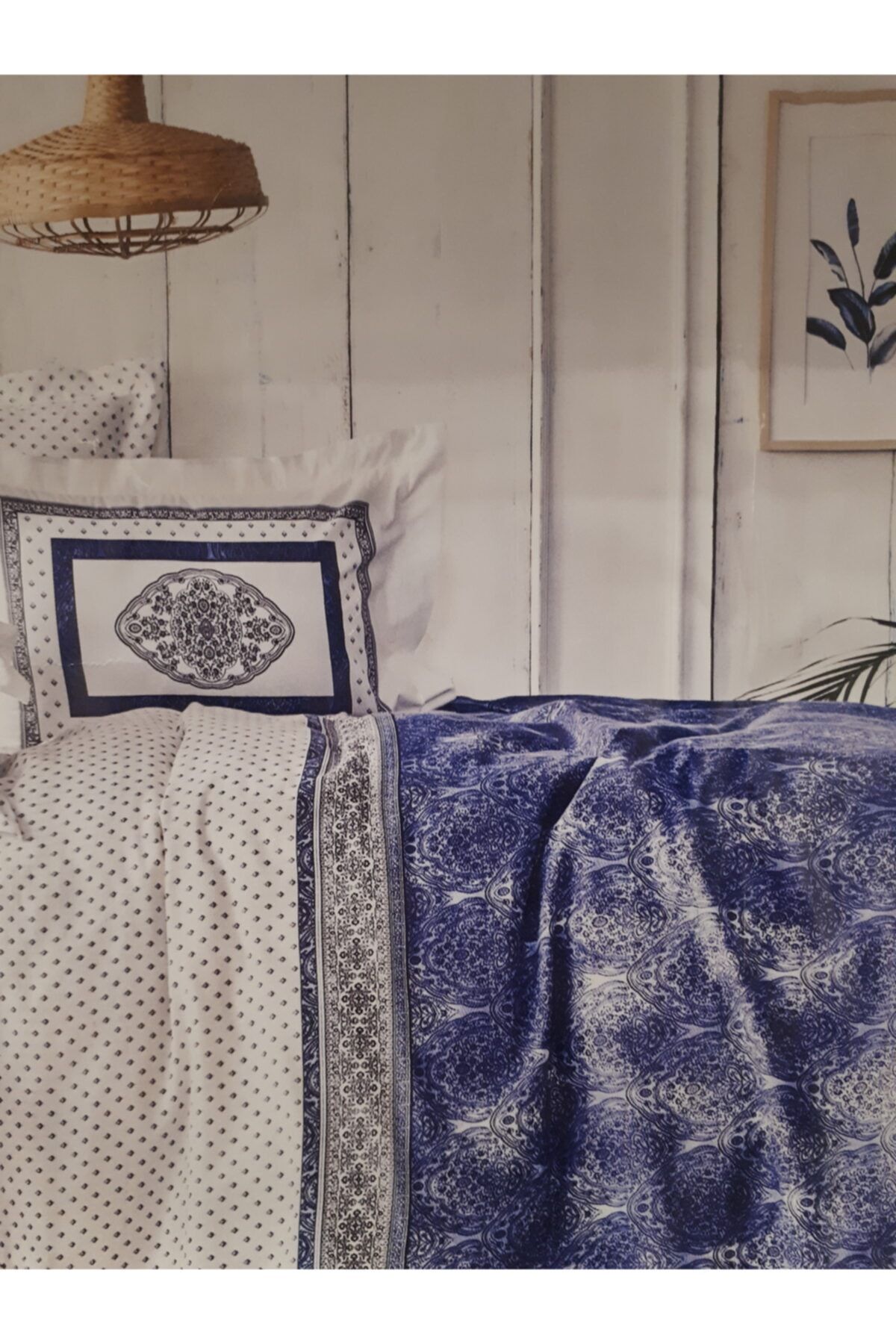 Karaca Home Dante Mavi Çift Kişilik Pike Takımı
