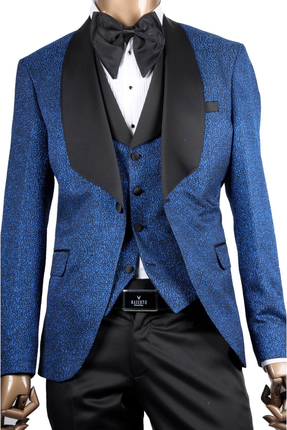 MASERTO Mavi Slim Fit Smokin