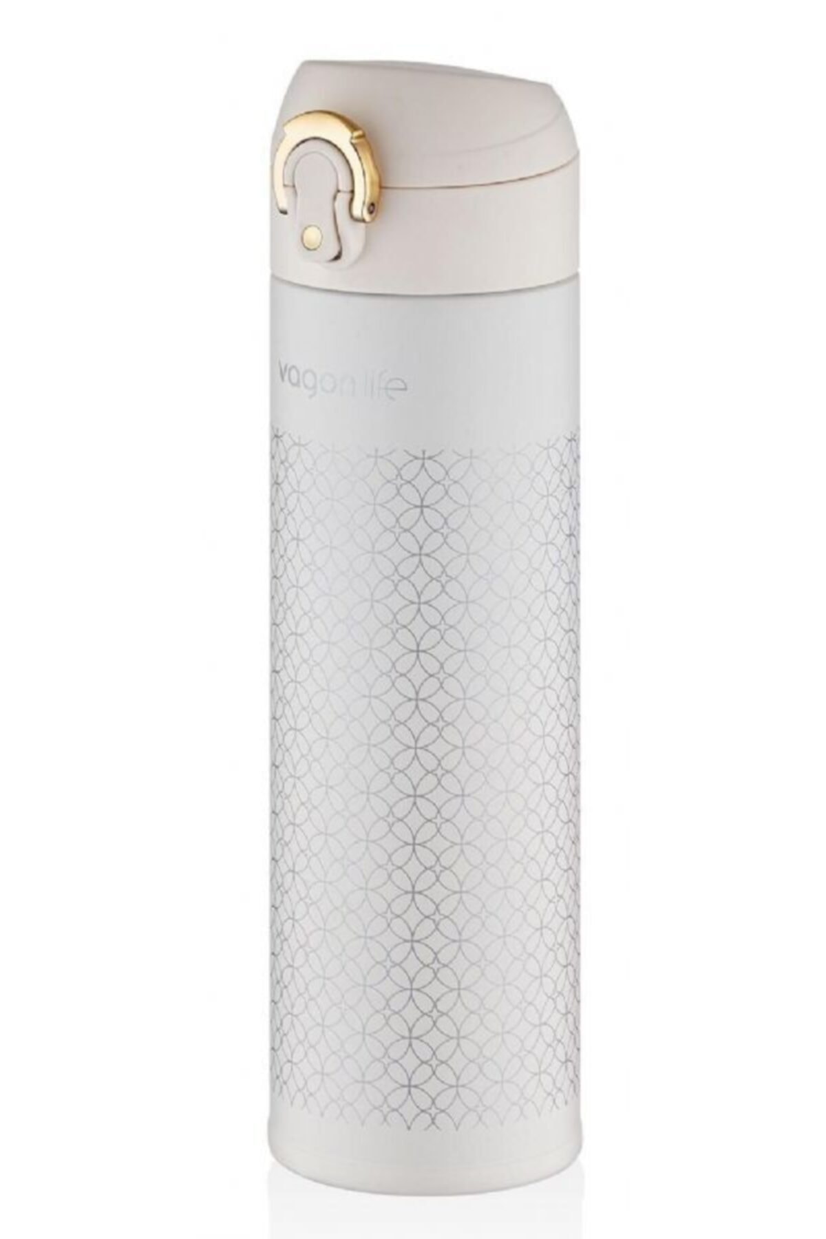 Vagonlife Beyaz Çelik Matara 480 ml