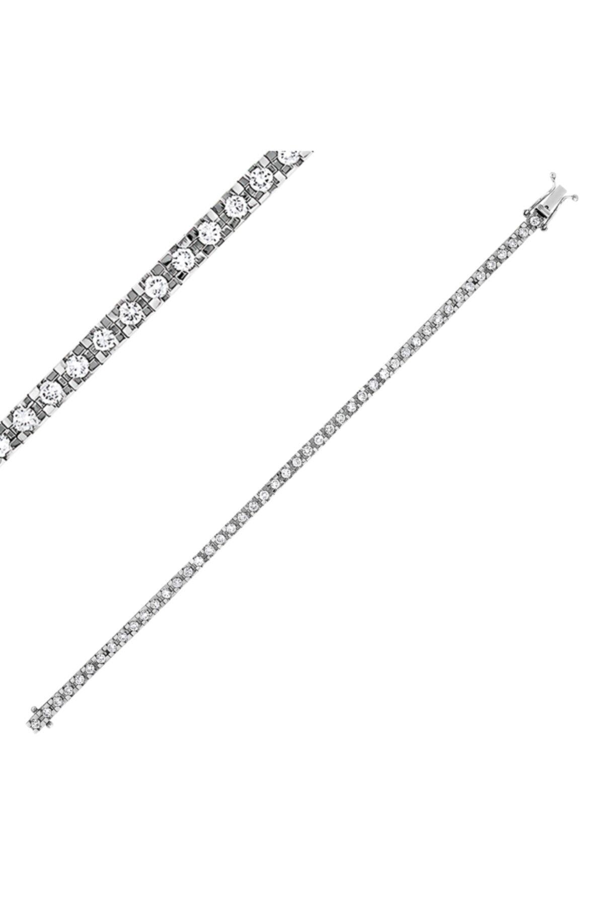 Barok Diamond Pırlanta Su Yolu Bileklik 2.76 Ct. F Vs 18k