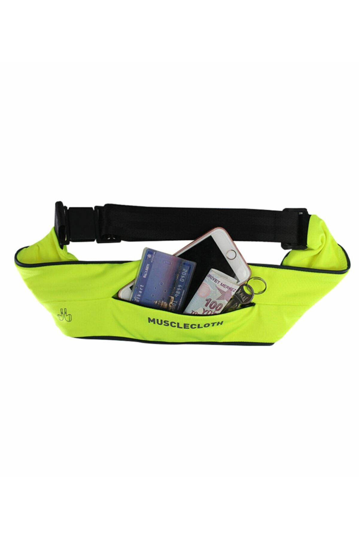 MUSCLECLOTH Running Belt Bel Çantası Sarı