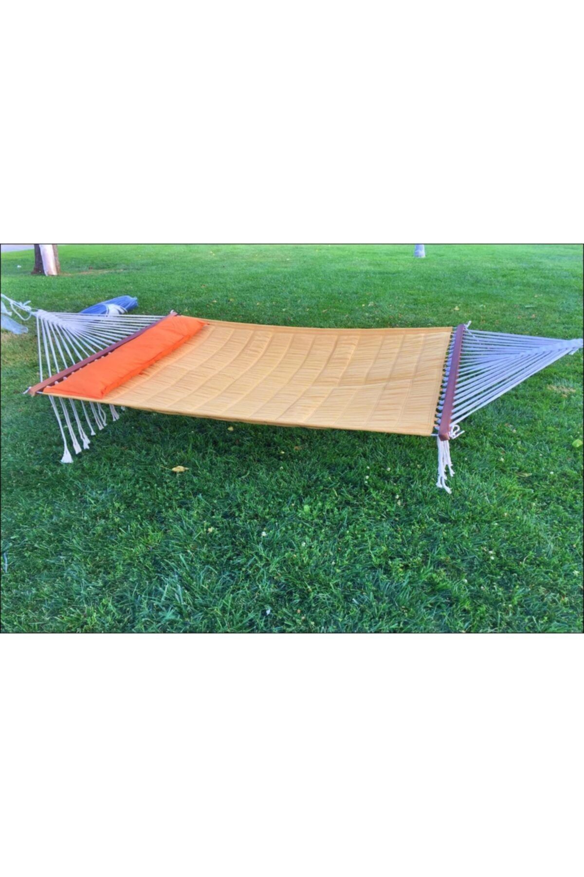 Bilen Hamak Çift Kişilik Elyaflı Hamak (150 Cm Genişlik) Hardal
