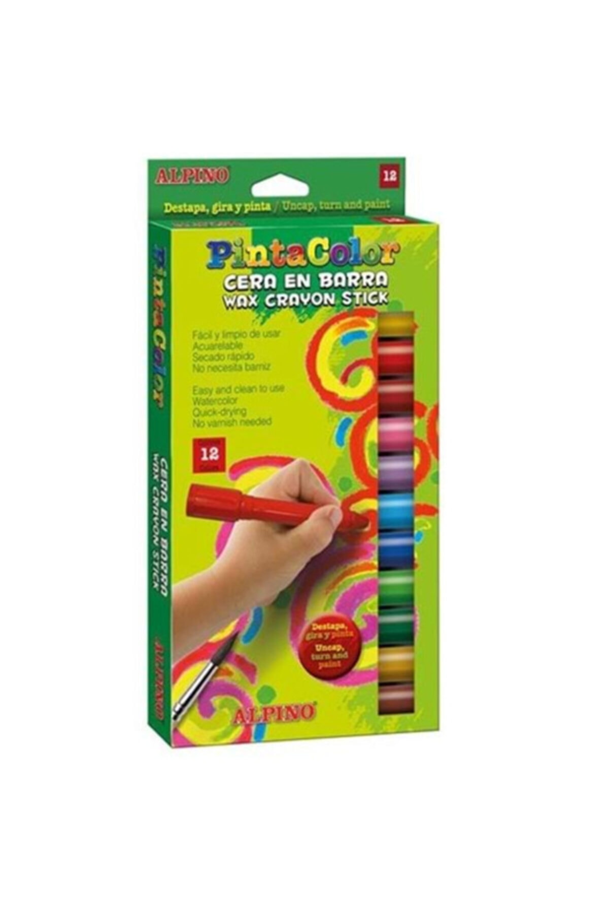 Alpıno Mum Boya 12 Renk