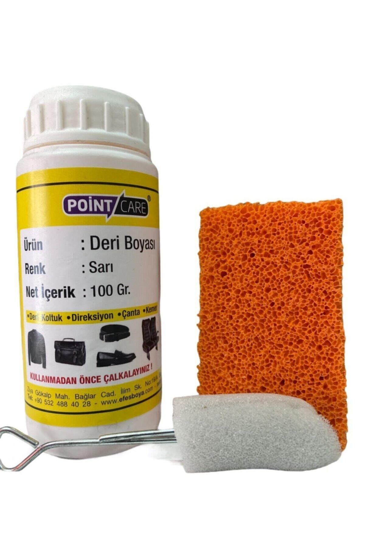 Point Care Sarı Spor Ayakkabı Mont Direksiyon Döşeme Çanta Kemer Deri Boyası