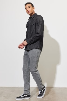 Rider Slim Fit Dar Kesim Normal Bel Esnek Jean Kot Pantolon Image 1