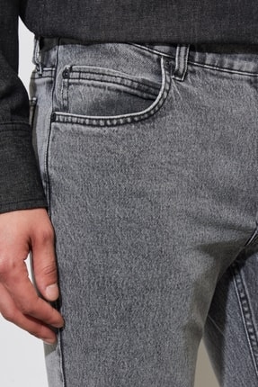Rider Slim Fit Dar Kesim Normal Bel Esnek Jean Kot Pantolon Image 2