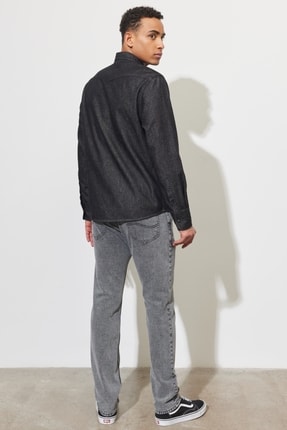 Rider Slim Fit Dar Kesim Normal Bel Esnek Jean Kot Pantolon Image 5