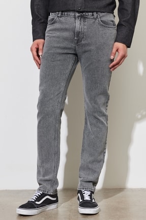 Rider Slim Fit Dar Kesim Normal Bel Esnek Jean Kot Pantolon Image 0
