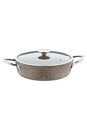 3316 2 Parça Indüksiyonlu Bio Granit 24x7,5 Cm 2,5 Litre Karnıyarık Tencere Image 0