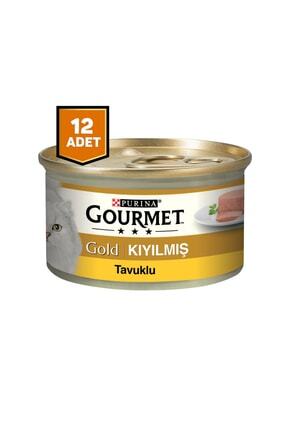 Gold Kıyılmış Tavuklu Kedi Konserve Mama 12 X 85 Gr. Image 0