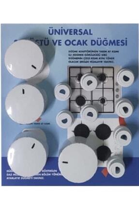 Ankastre Set Üstü Ocak Düğmesi 4 Lü Takım Beyaz Image 0