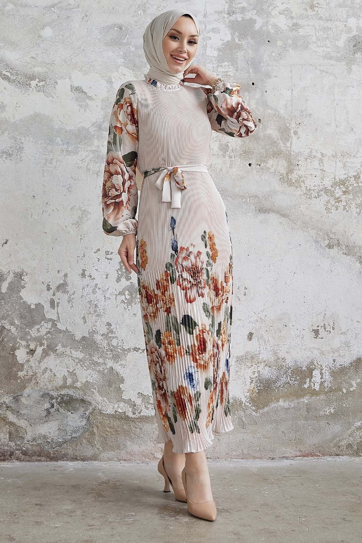 Model robe foulard best sale longue