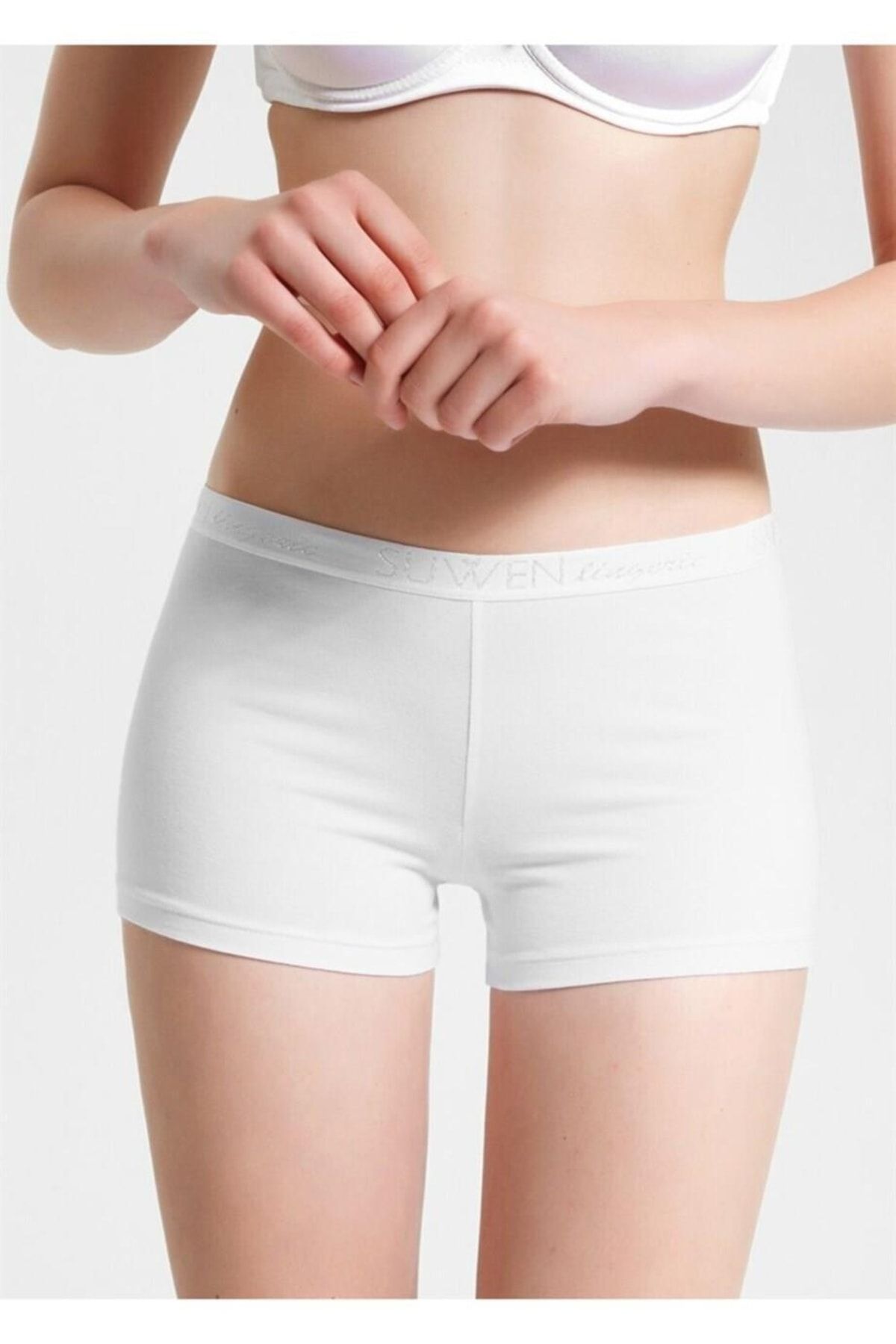 Womens white soft best sale shorts