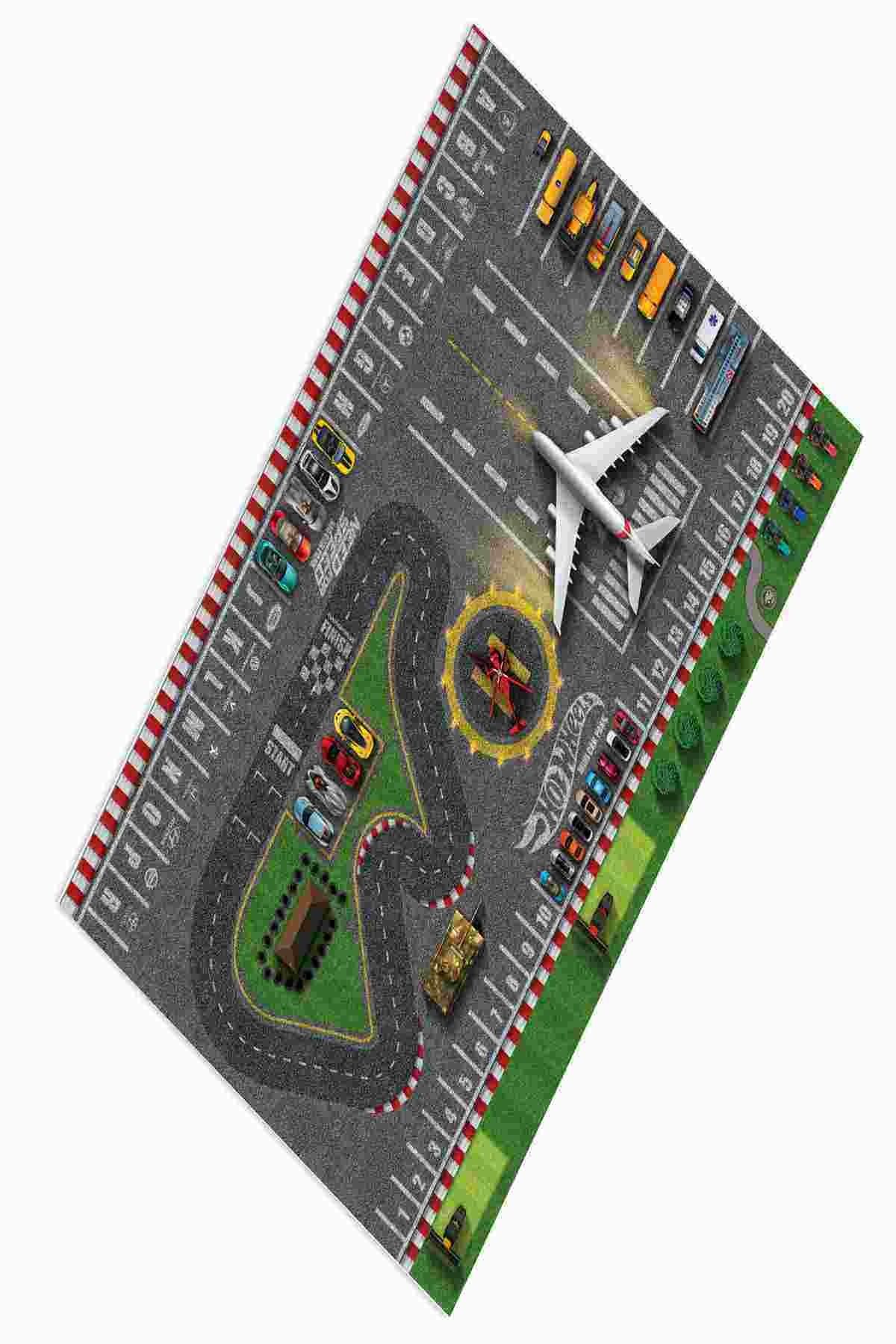 CİCİ TASARIM ÜRÜNLERİ Araba Yolu, Panzer, Uçak, Helikopter Çocuk Bebek Odası Halısı
