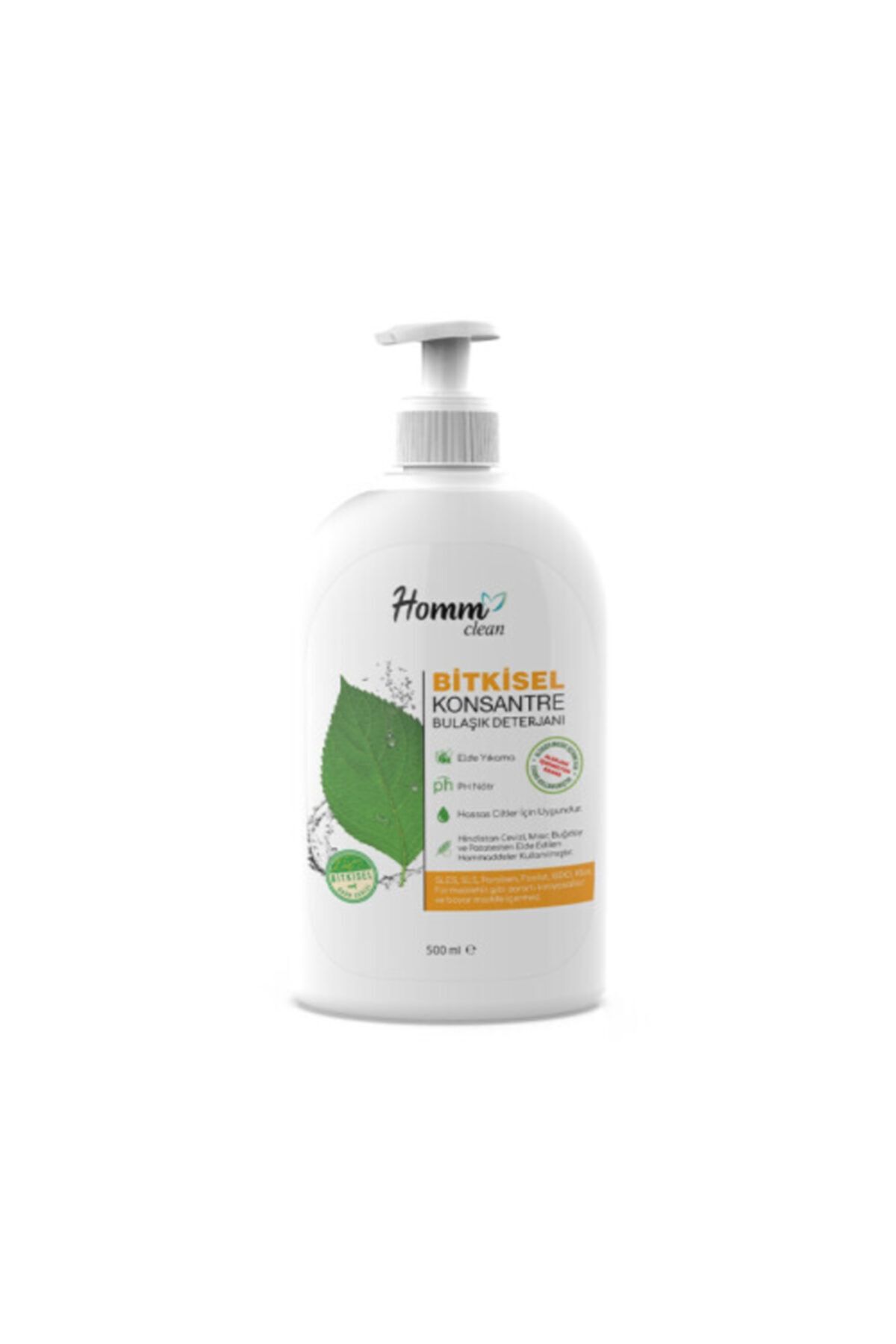 Homm Life Homm Clean Bitkisel Konsantre Bulaşık Deterjanı (elde Yıkama) 500 Ml
