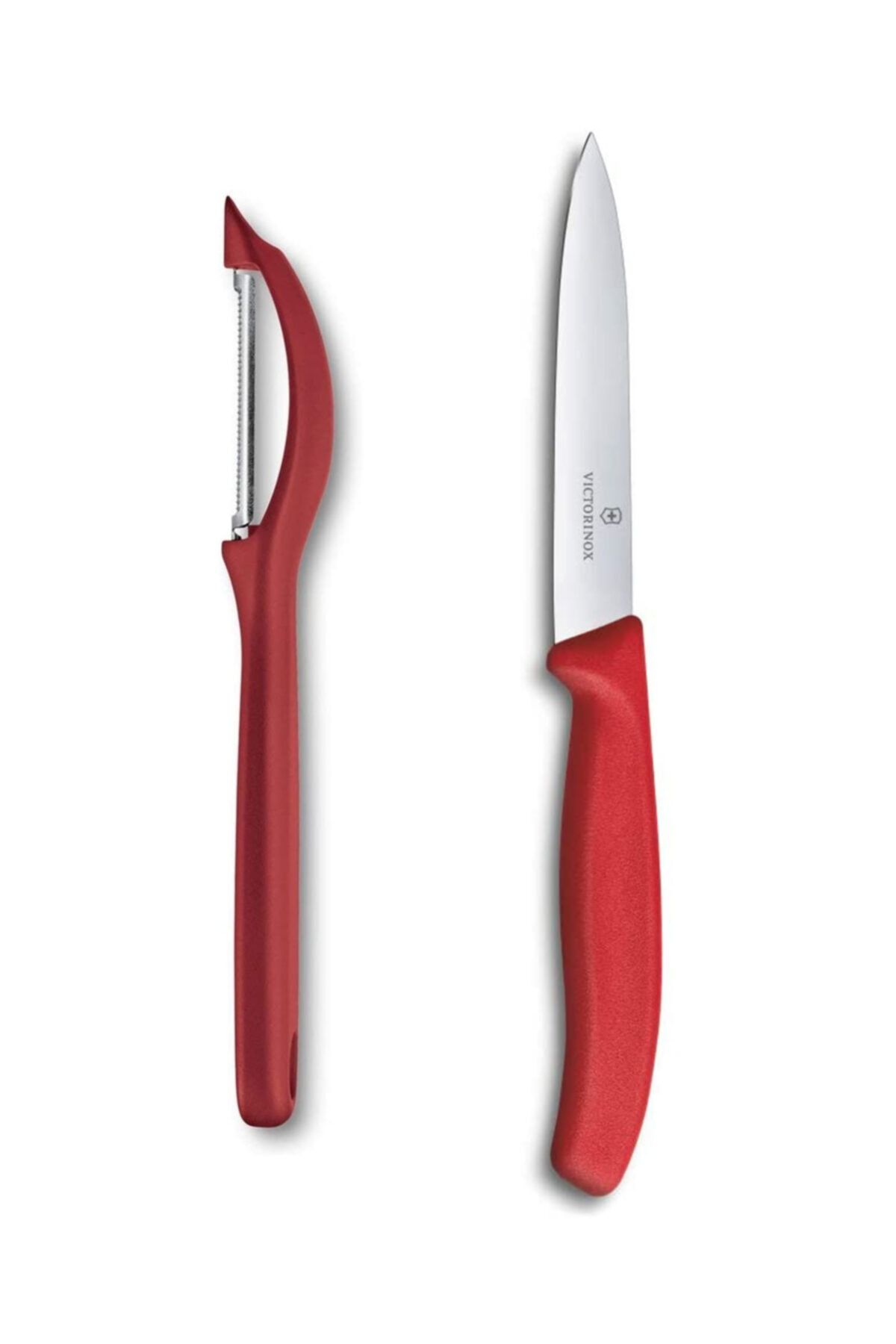 Victorinox Kırmızı Soyucu Ve Bıçak Seti