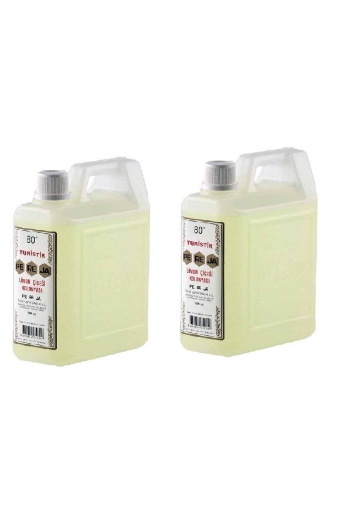 Pereja Limon Kolonyası 1000 Ml ( 2 Adet) 80 Derece
