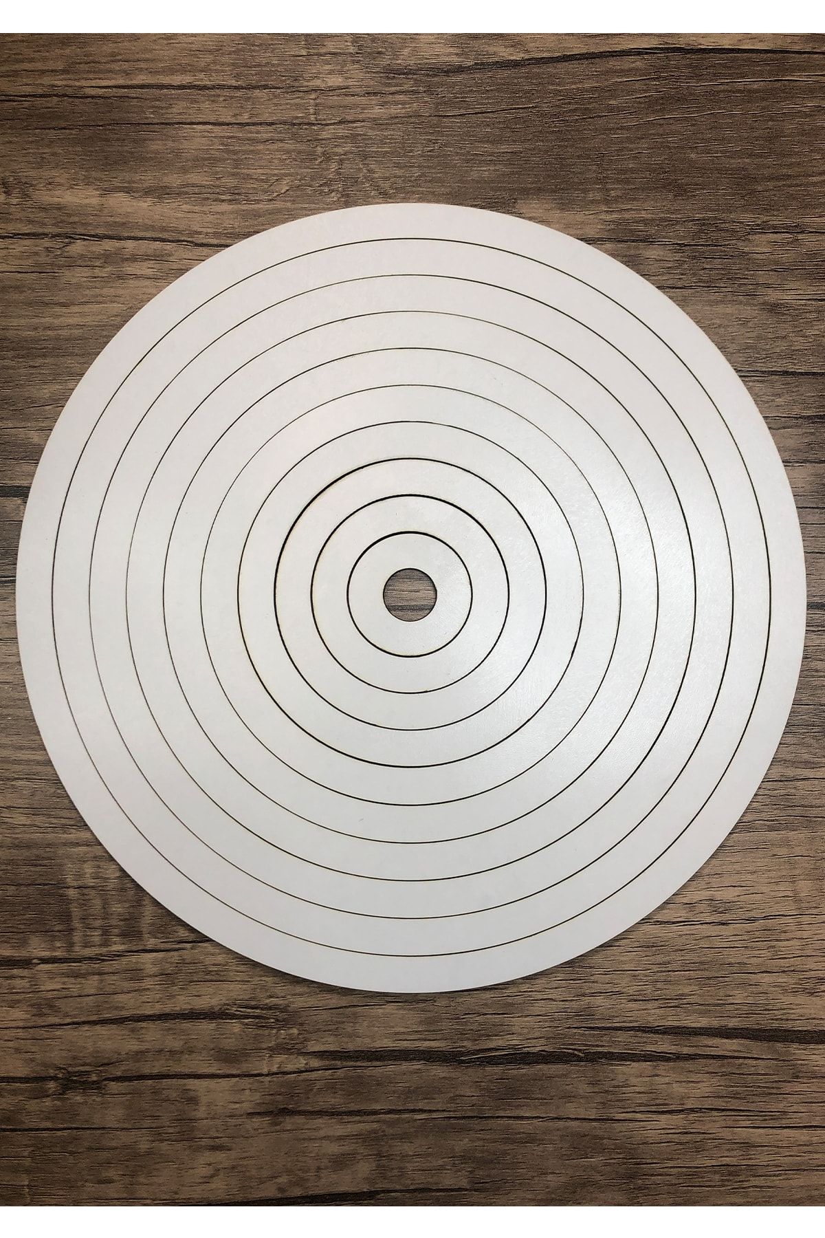 Marstanal Beyaz Mdf Lazer Kesim Kasnak Set 10'lu