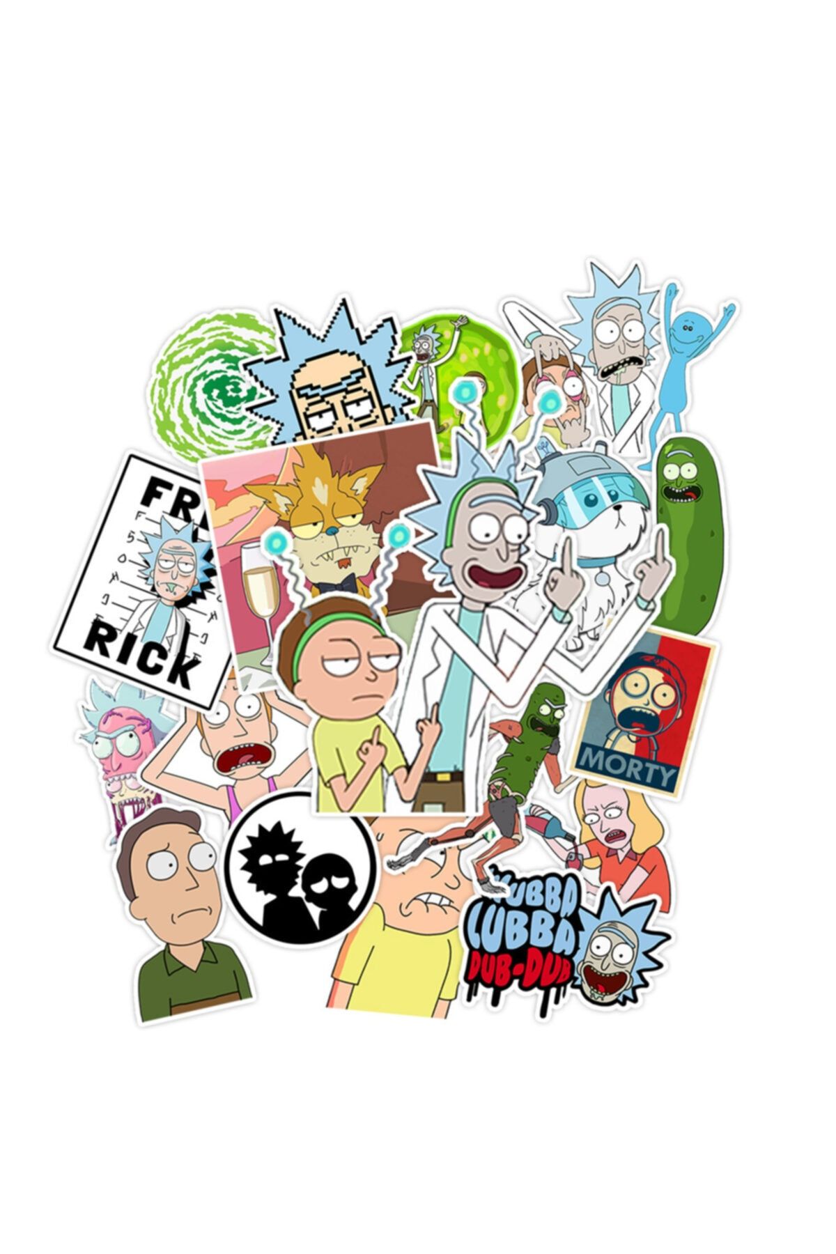 ZipZap Rick And Morty Sticker Paketi 20 Adet