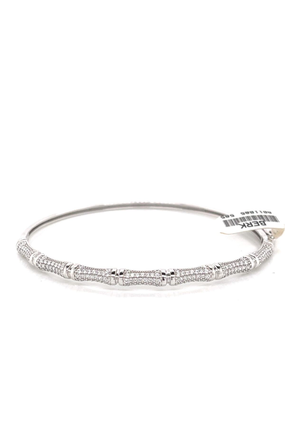 BERK MÜCEVHERAT Kadın Beyaz Altın  14 Ayar Özel Tasarım Kelepçe