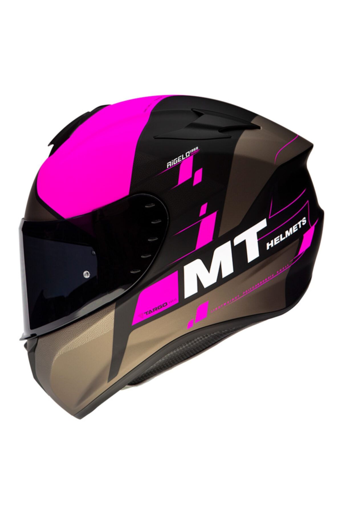 MT Kask Targo Rigel Mat Pembe Full Face