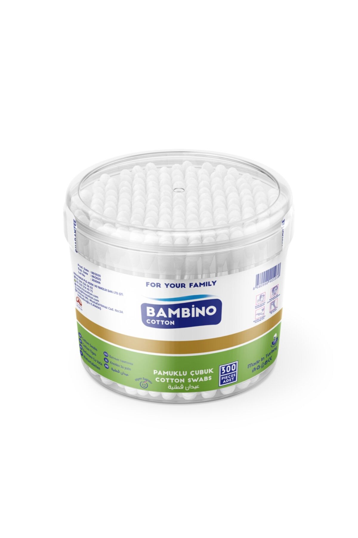 Bambino Kulak Çubuğu 300'lü Paket X6