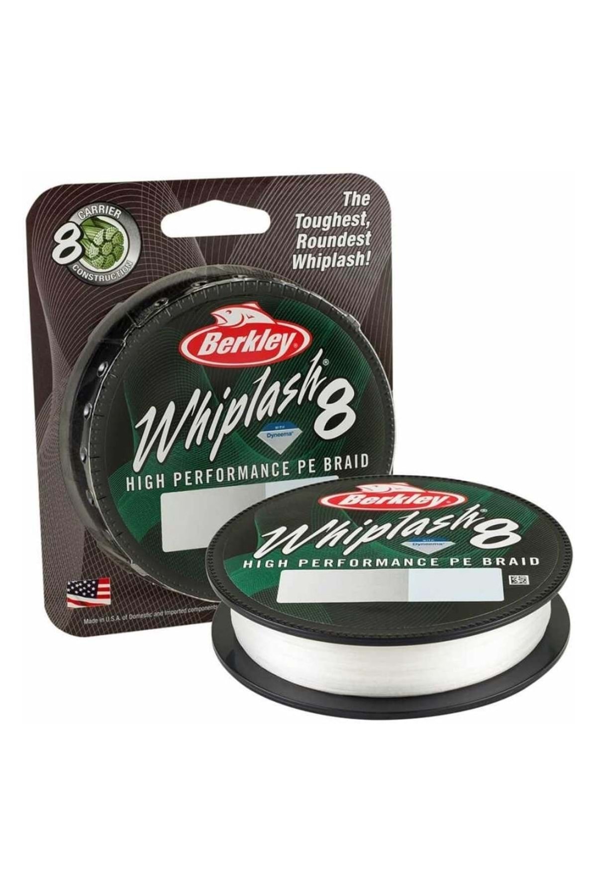 BERKLEY Whıplash 8 Braıd 150 Mt. Ip Misina - Crystal - 0.08 Mm